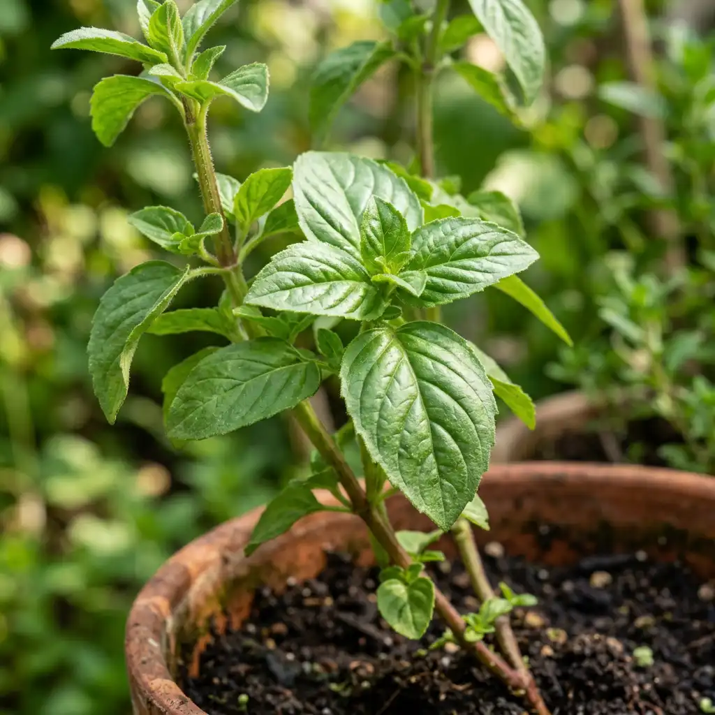 basilic en pot
