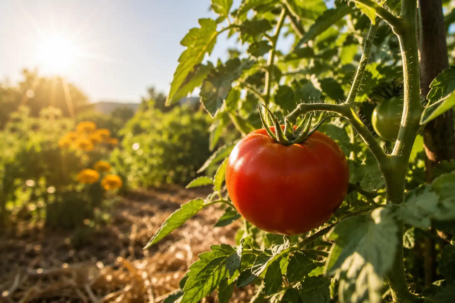 tomate au potager
