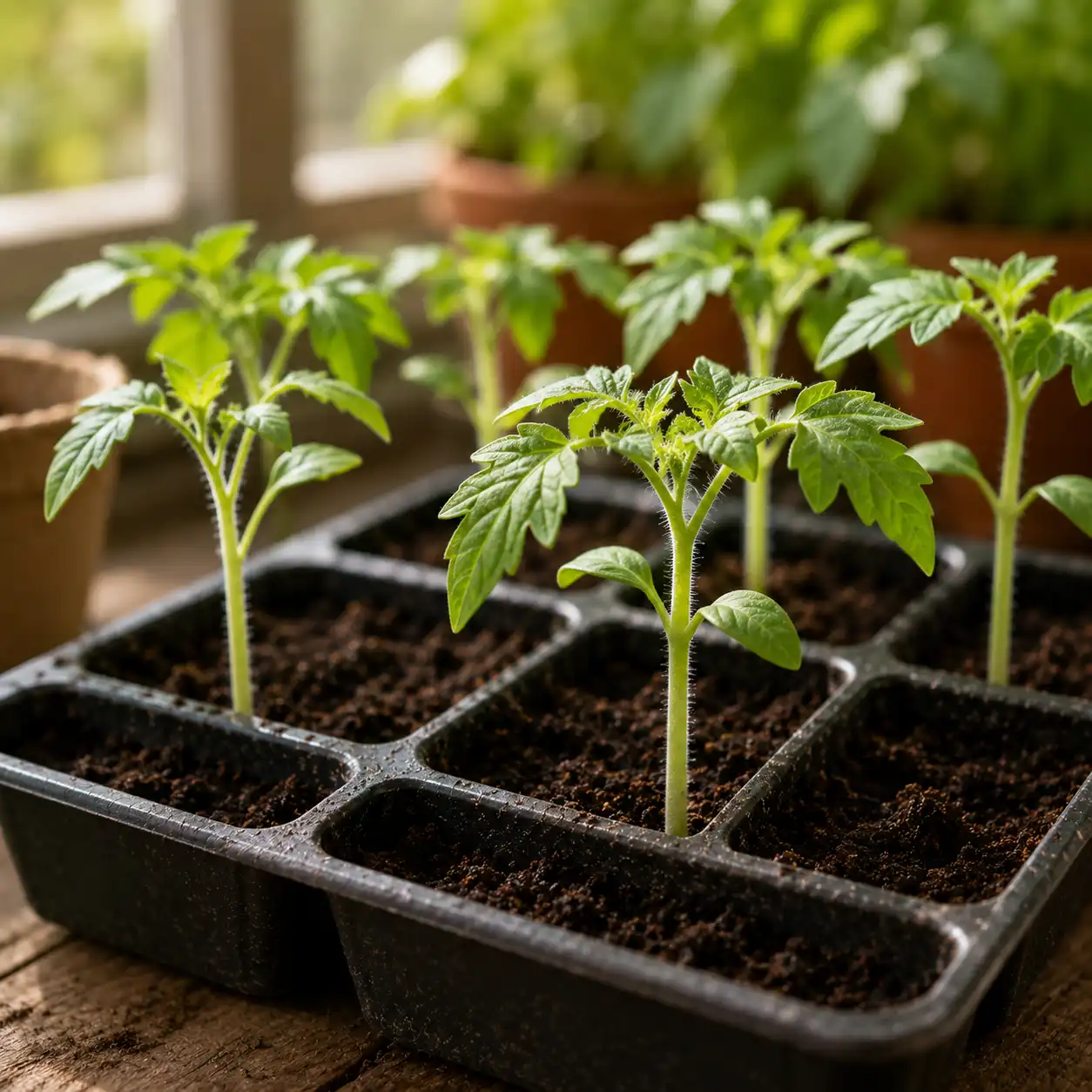 croissances des plants de tomate