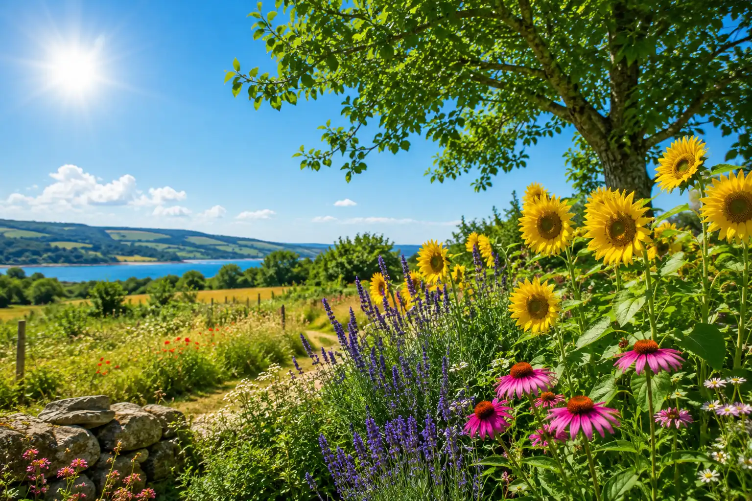 ete au jardin