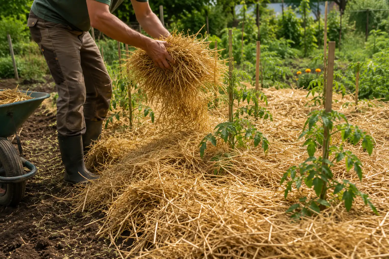 paillage pour potager