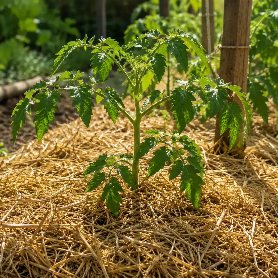 paillage pour tomates