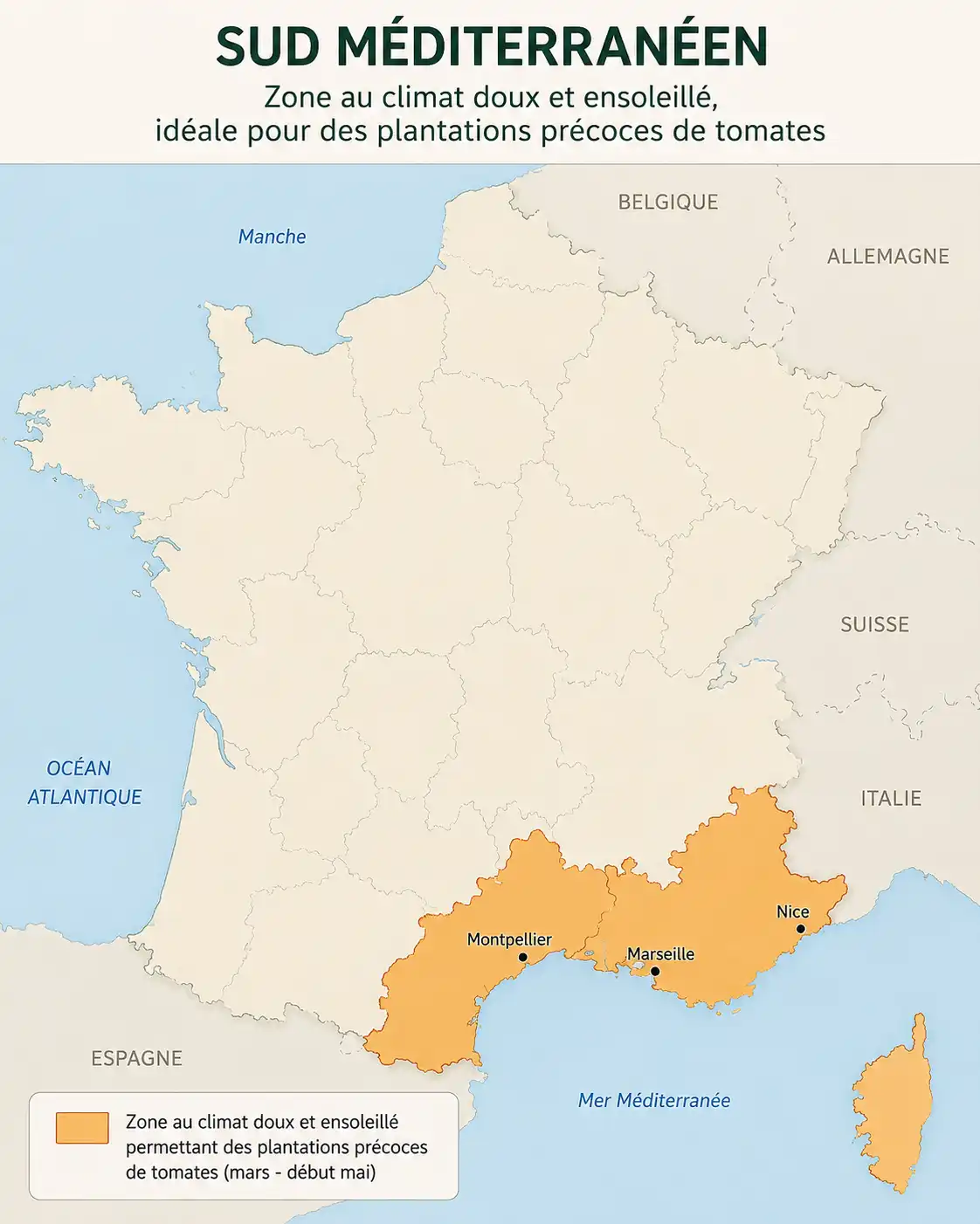 zone mediterranee pour les tomates