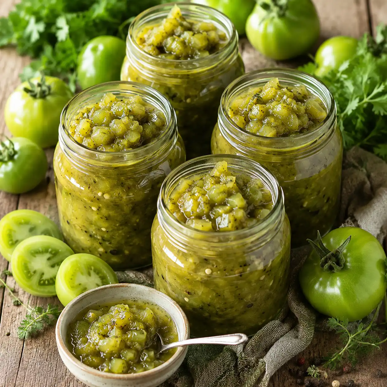 chutney de tomates vertes