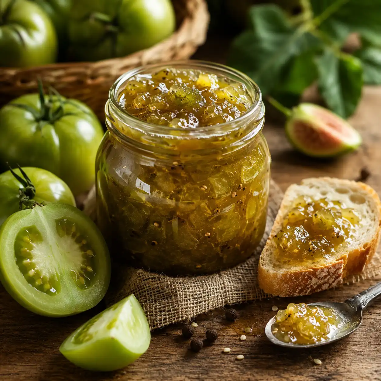 confiture de tomates vertes
