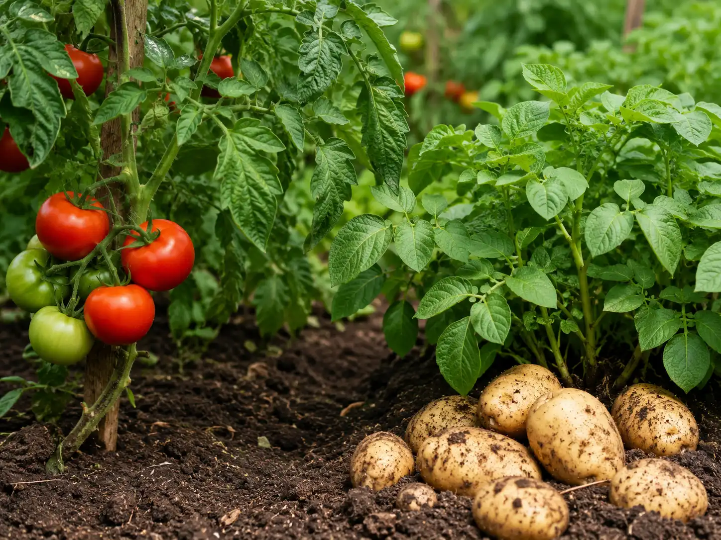 ne pas planter tomates et pommes de terre