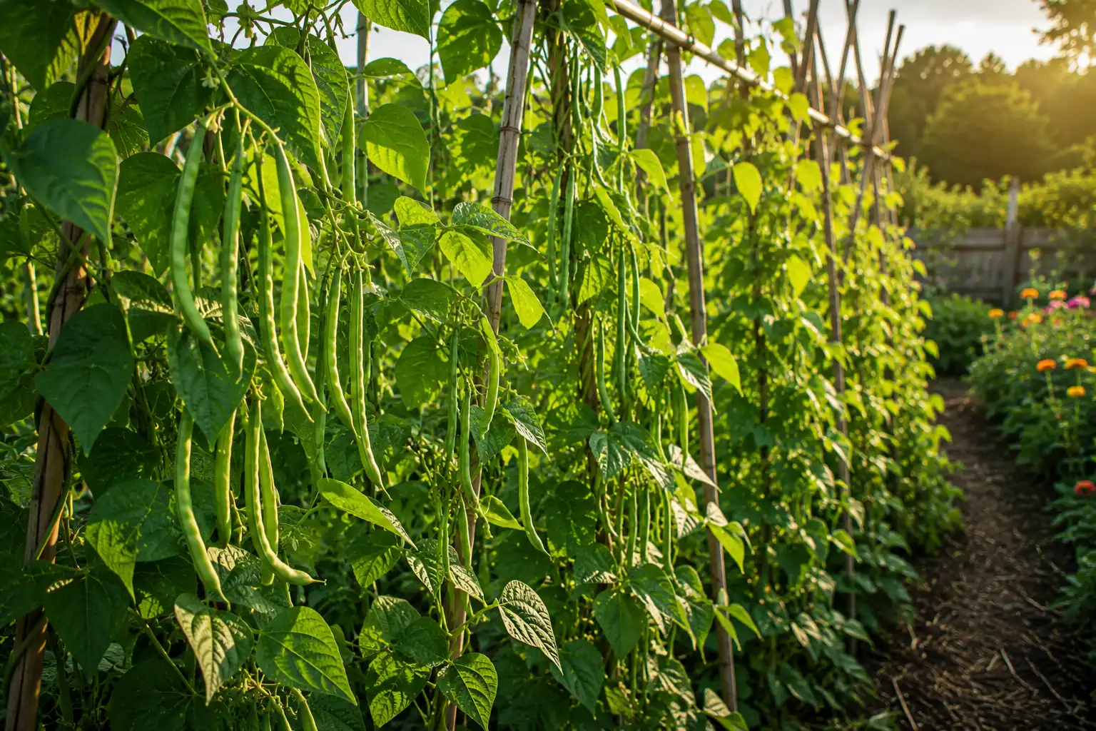 haricots verts grimpants