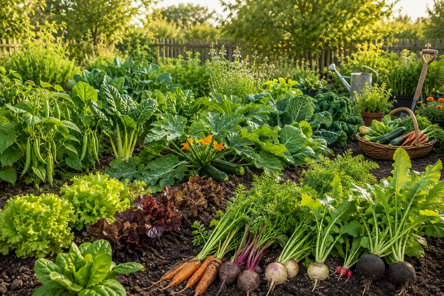 potager en juillet