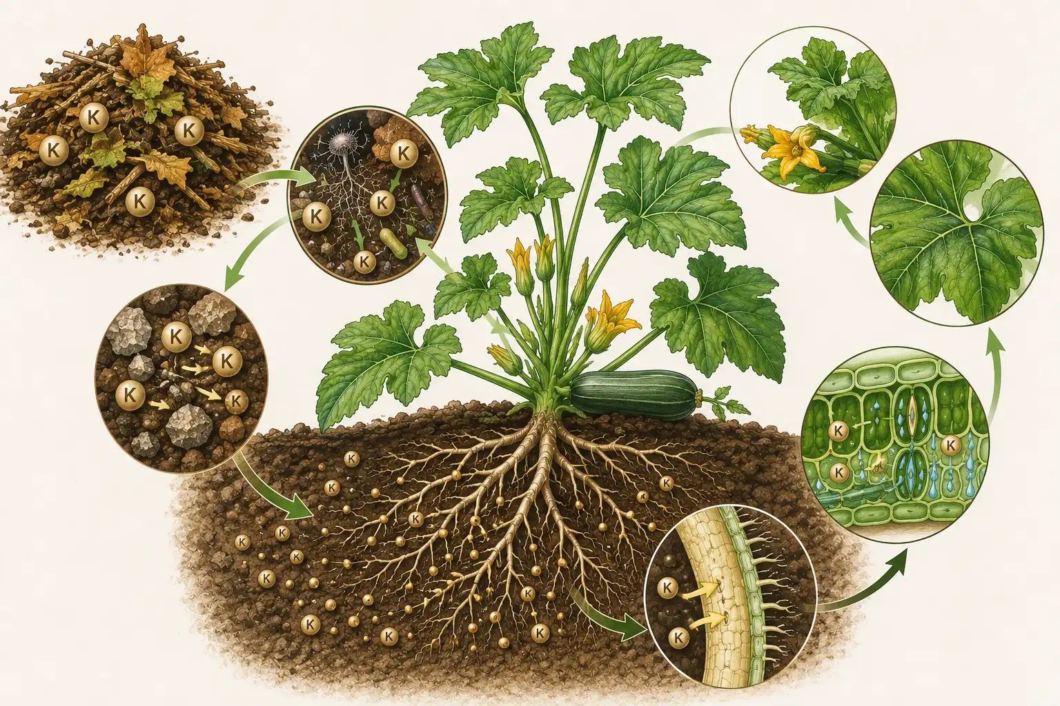 potassium courge