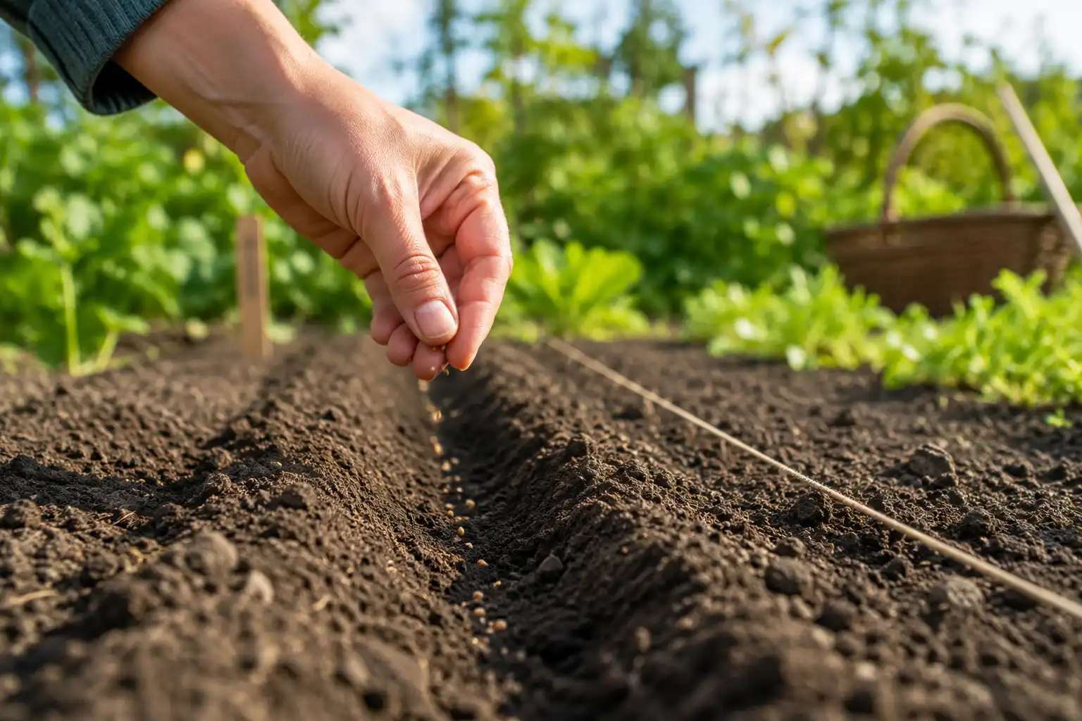 semis carotte potager