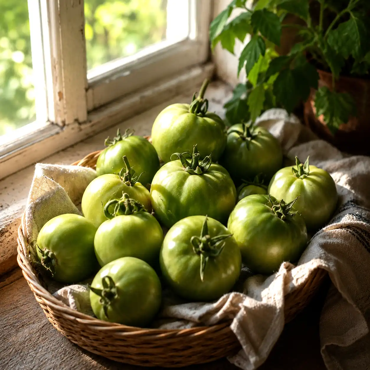 tomates vertes en interieur