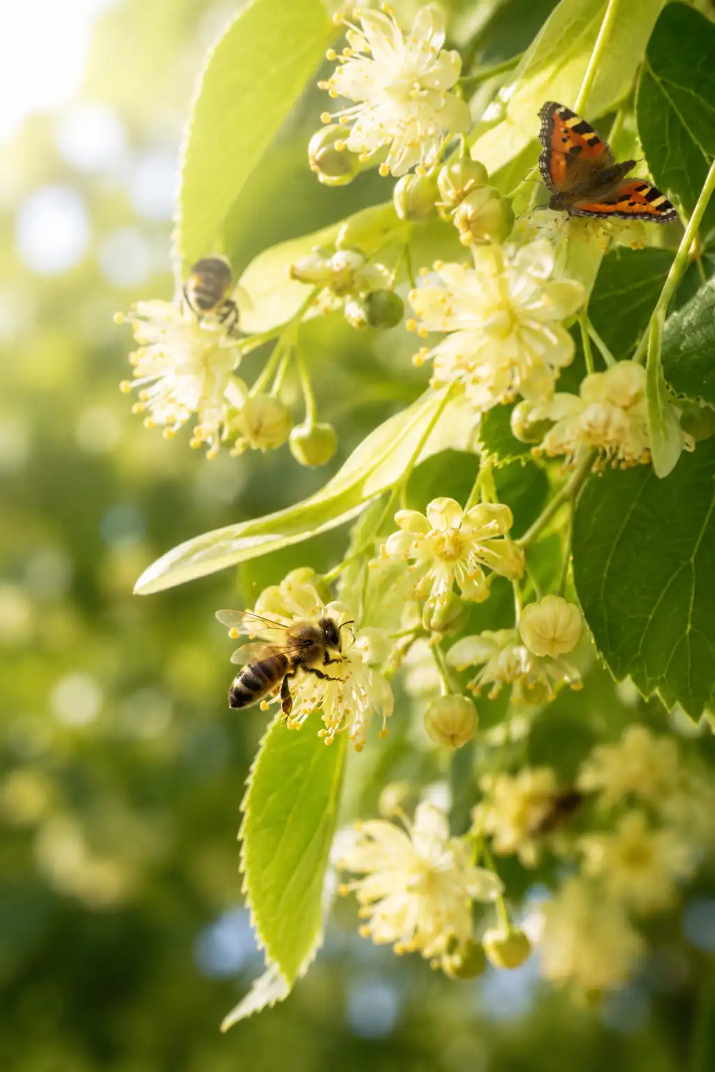 tilleul et abeilles