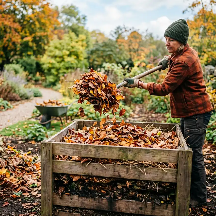 feuilles mortes compost 