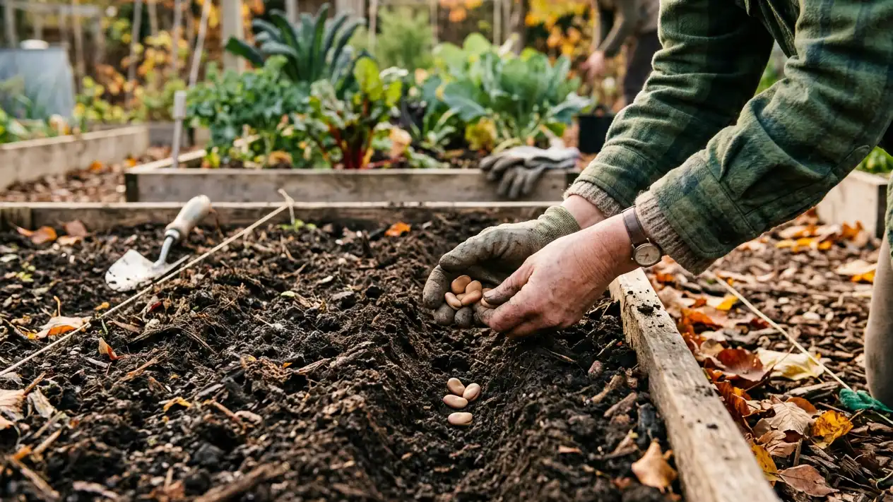 plantation ail potager octobre