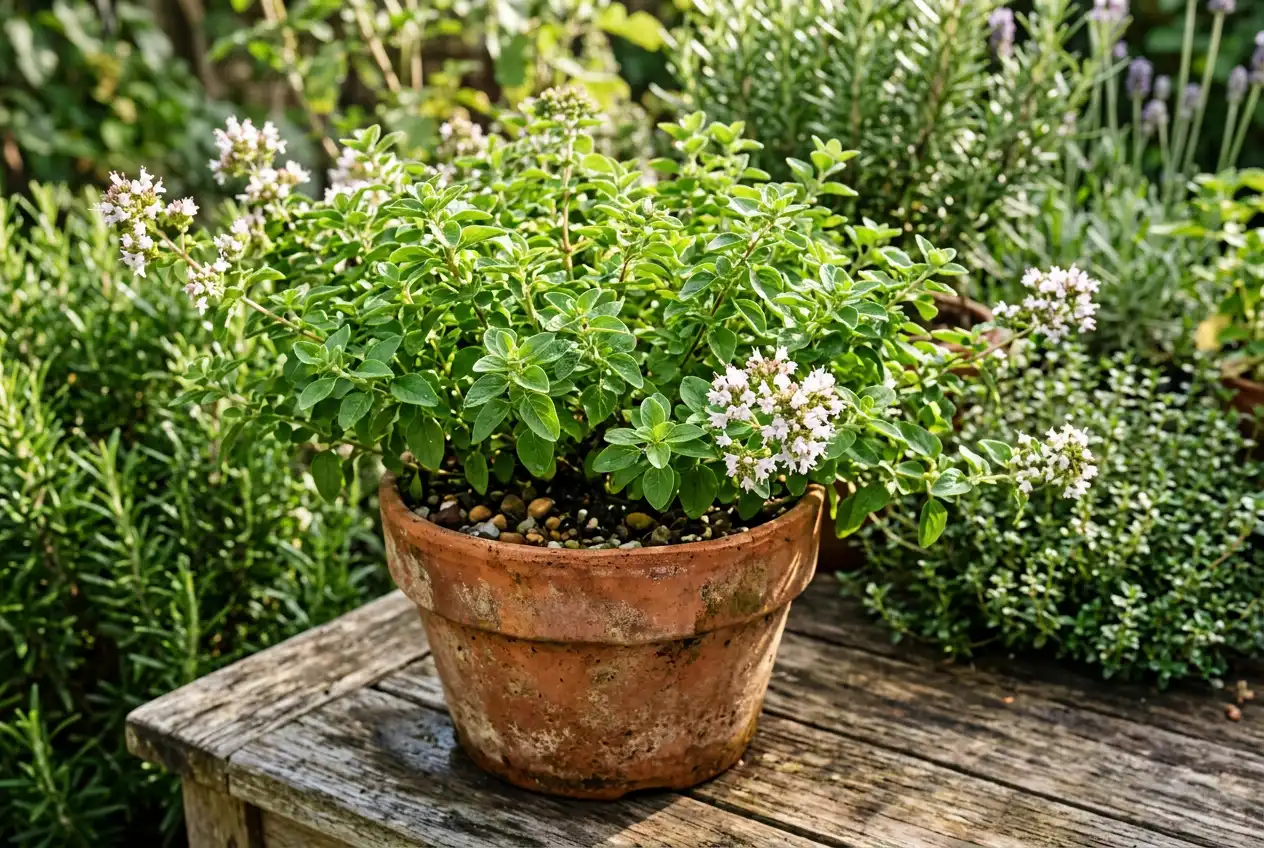 origan au jardin