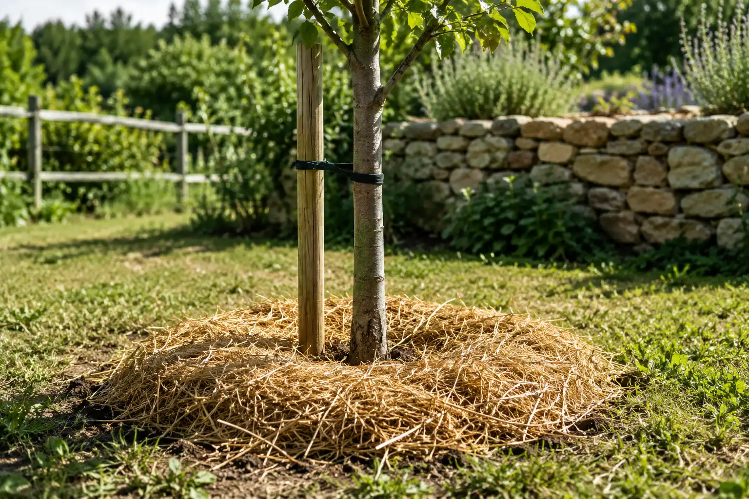 paillage pied arbre