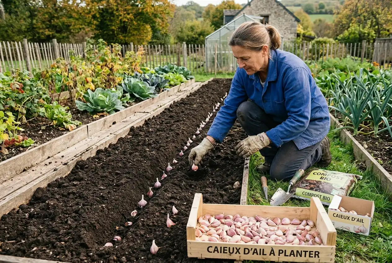 plantation de caieux au potager