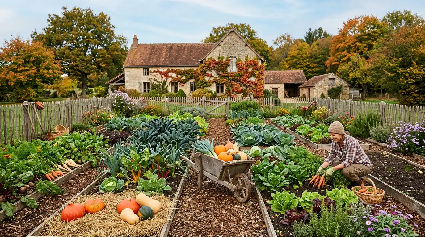 potager en automne
