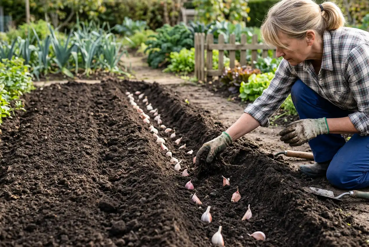 recouvrir legerement ail potager