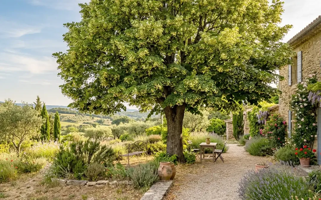 tilleul dans jardin provencal