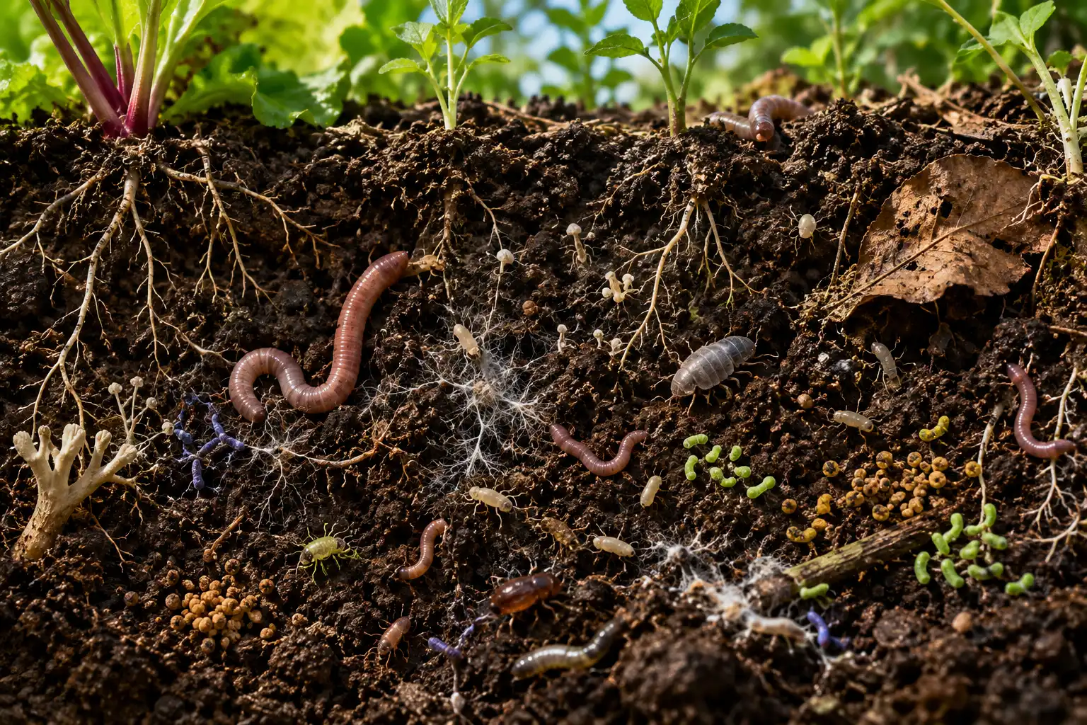 vie du sol au potager