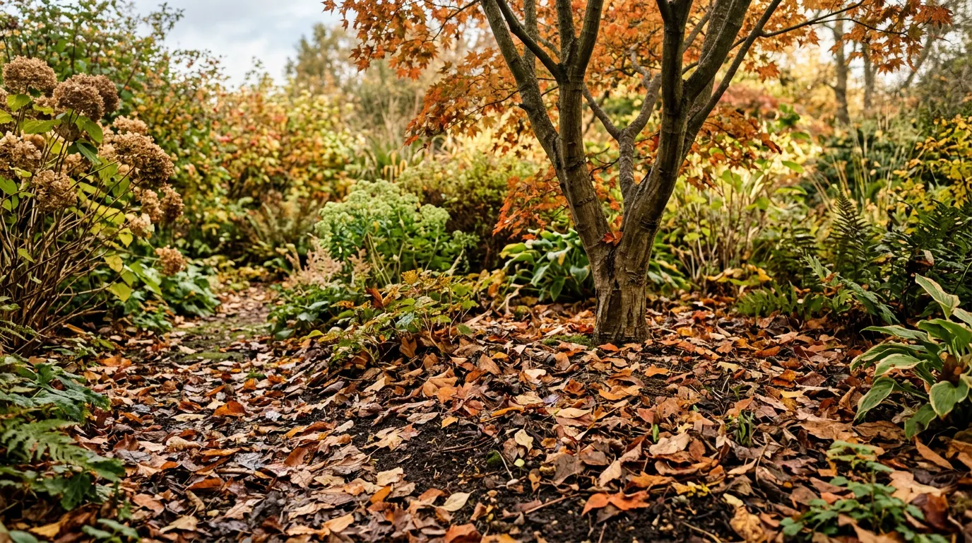 feuilles mortes bon paillage